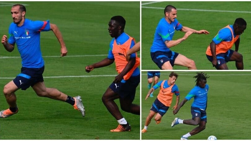 Italia, Chiellini e Bonucci guidano la difesa: Kean si ferma