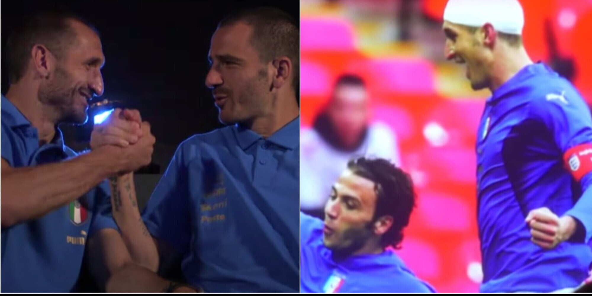 Chiellini, amarcord Italia con Bonucci: "Il primo turbante? A Wembley!"