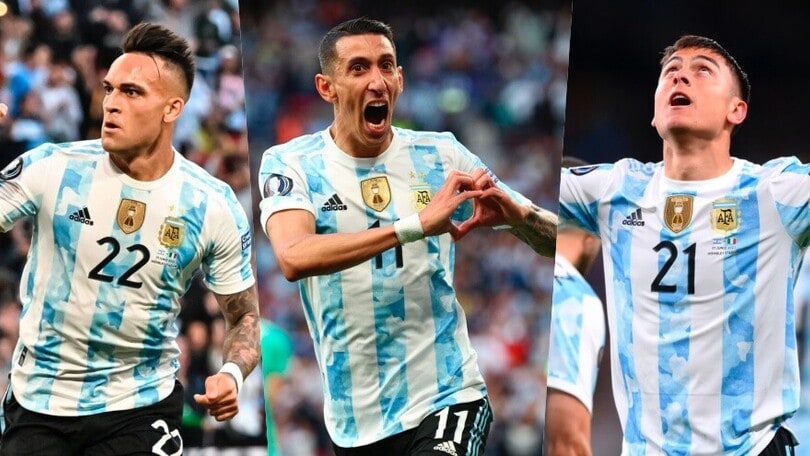 Lautaro, Di Maria e Dybala: Argentina spettacolare contro l'Italia