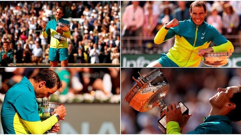 Nadal trionfa al Roland Garros e si “coccola” la coppa