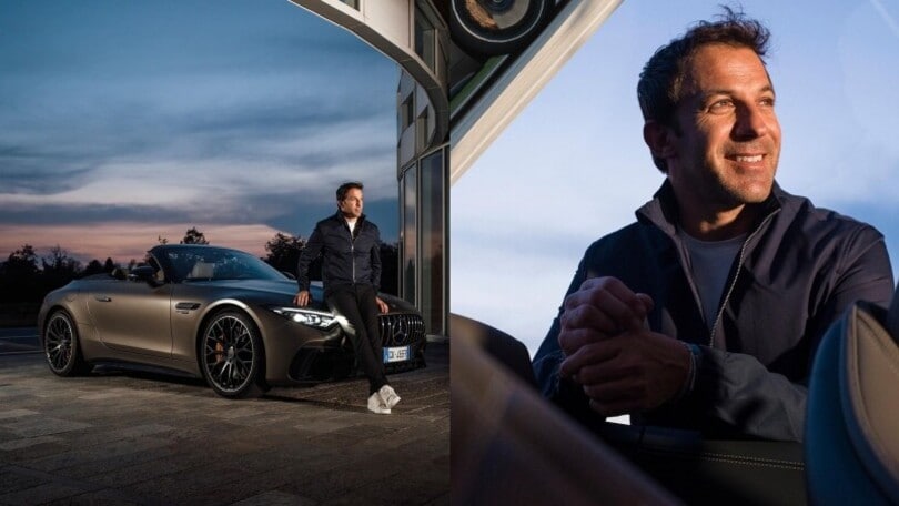 Alessandro Del Piero, che fuoriclasse con la nuova Mercedes-AMG SL