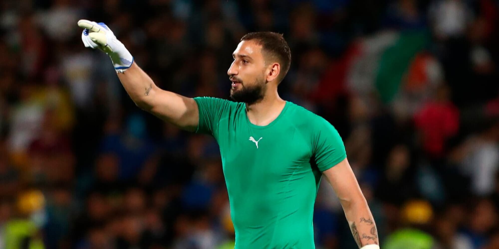 Italia, Donnarumma: "Per questa maglia si gioca anche senza un dito"