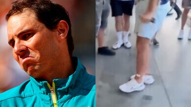 Nadal in stampelle a Barcellona dopo la visita al piede