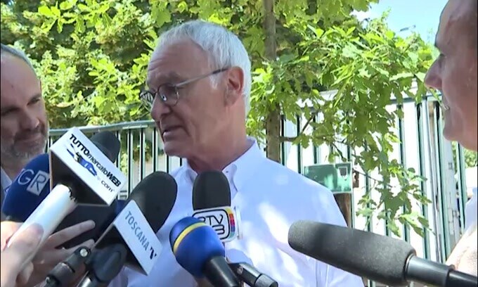 Ranieri: "Roma? Quando vince un'italiana contento"