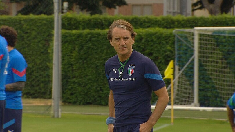Allenamento a Coverciano per gli Azzurri