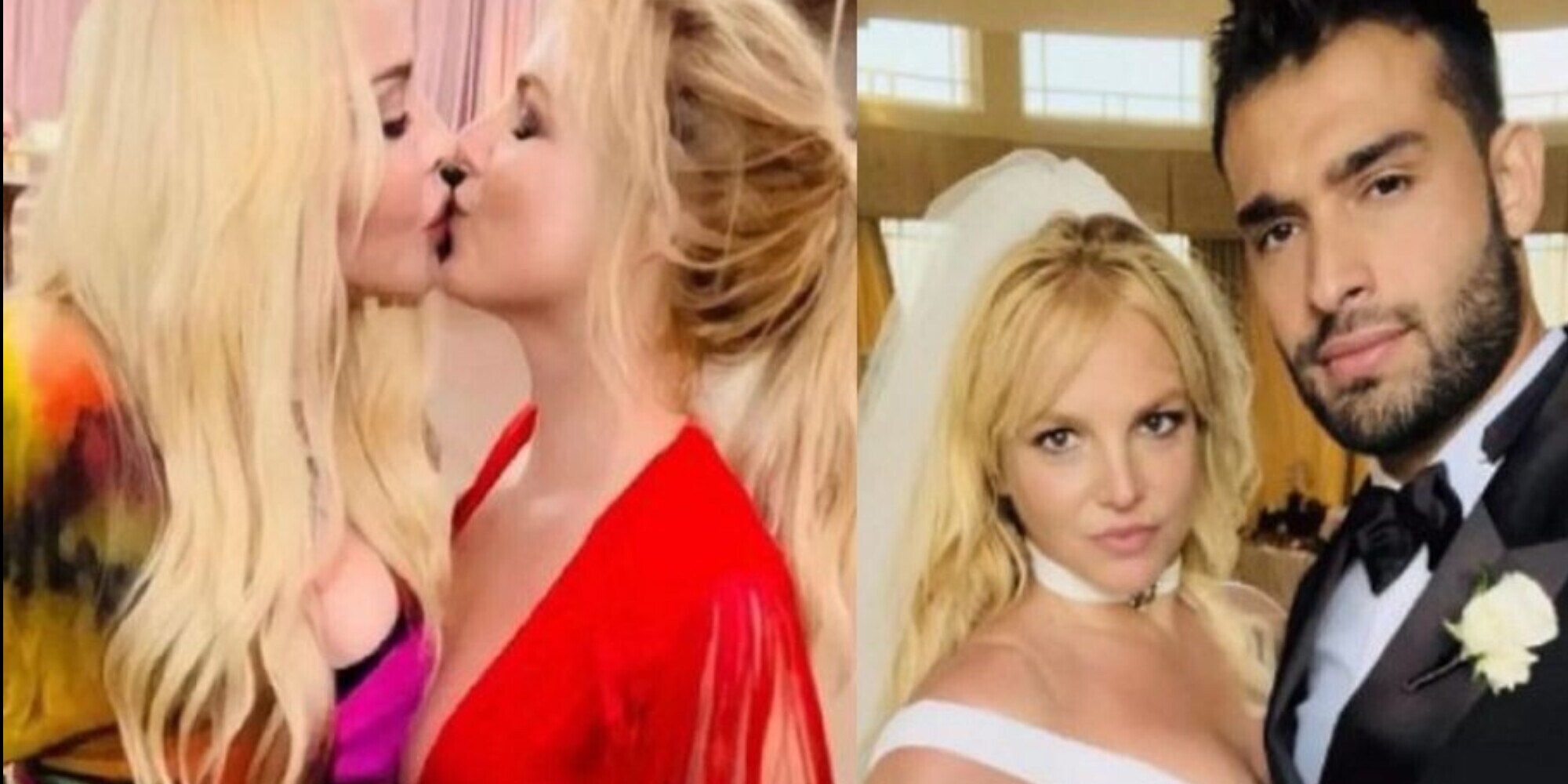 Matrimonio da favola per Britney Spears: il remake del bacio con Madonna