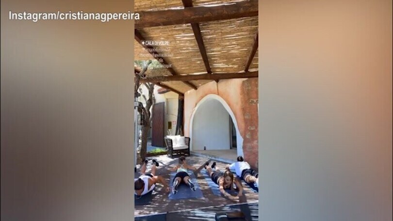 Sergio Oliveira e la moglie si allenano