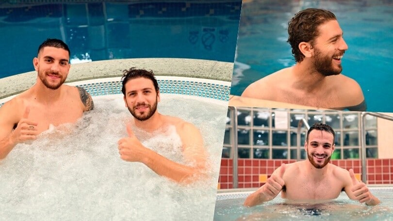 Relax Italia: Gatti e Locatelli tra piscina e idromassaggio