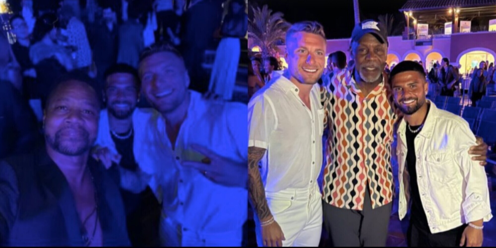 Insigne e Immobile, festa e foto con le stelle di Hollywood