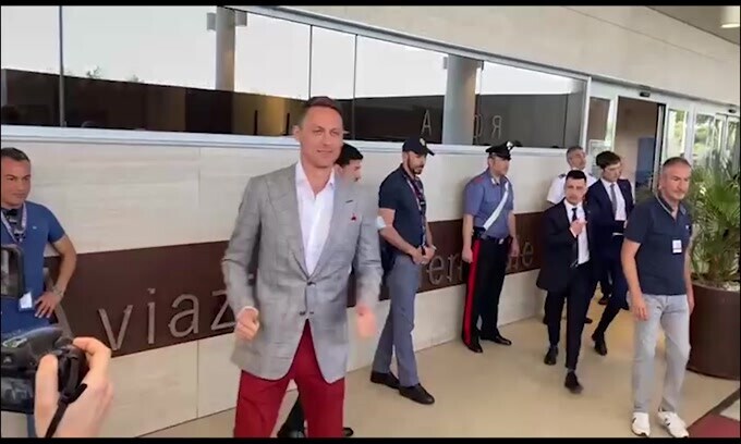 Roma, Matic arrivato nella capitale