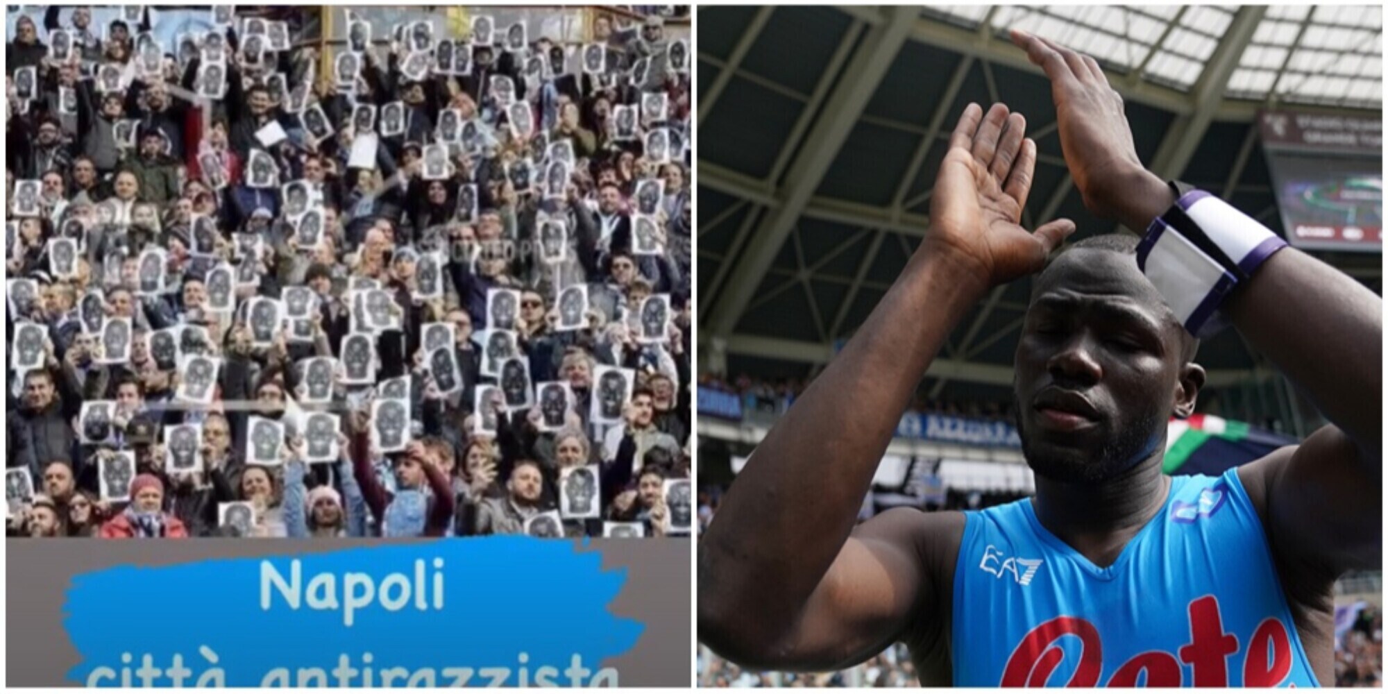 Koulibaly, il messaggio sui social: "Napoli città antirazzista"