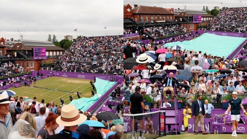 Berrettini, la pioggia ferma la semifinale al Queen's con Van de Zandschulp