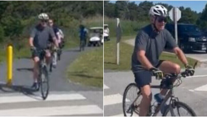 Biden cade dalla bici: "Sono rimasto incastrato"
