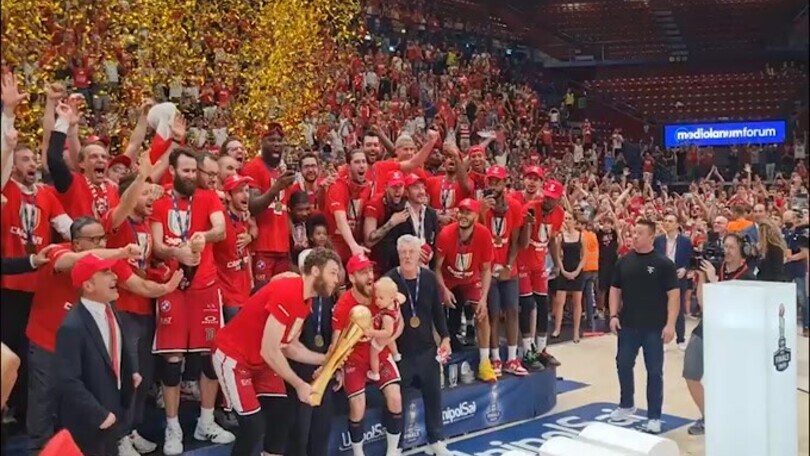 Basket, l'Olimpia Milano è Campione d'Italia