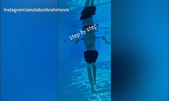 Lavoro in piscina per Ibra: "Step by step"