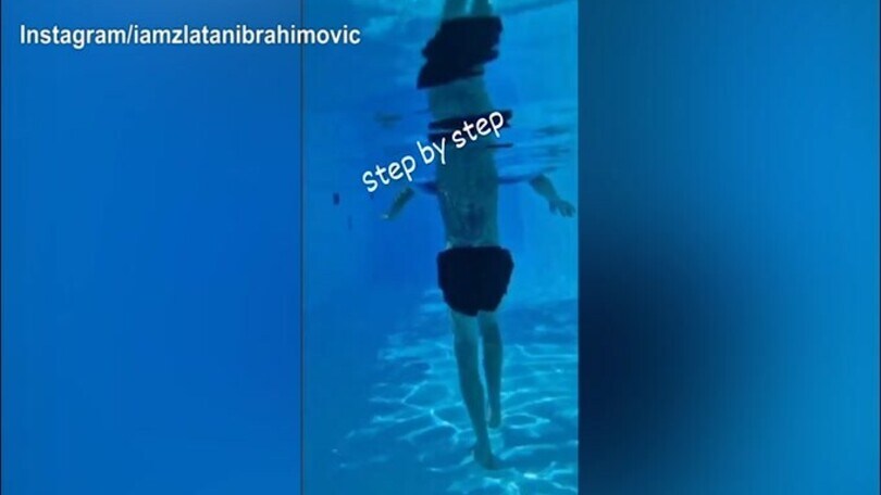 Lavoro in piscina per Ibra: "Step by step"