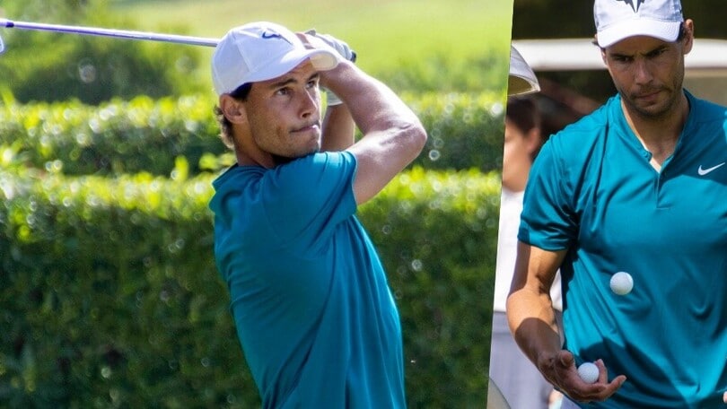 Nadal, non solo tennis: super anche nel golf