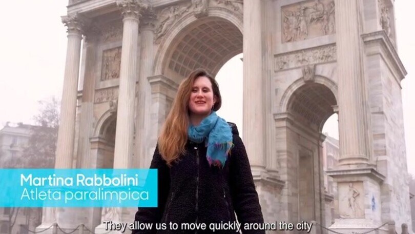 Martina Rabbolini sensibilizza a un uso civico del monopattino