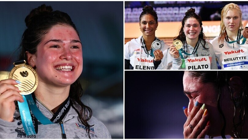 Pilato d'oro ai Mondiali: le lacrime di gioia, poi la festa sul podio