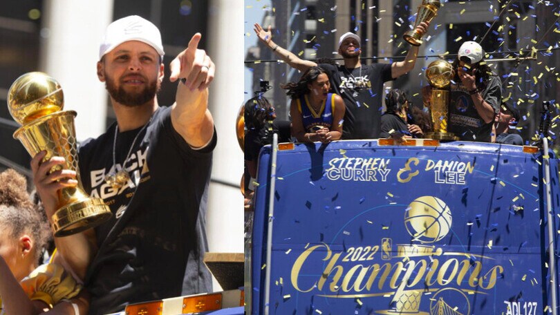 Warriors, grande festa a San Francisco per il titolo Nba
