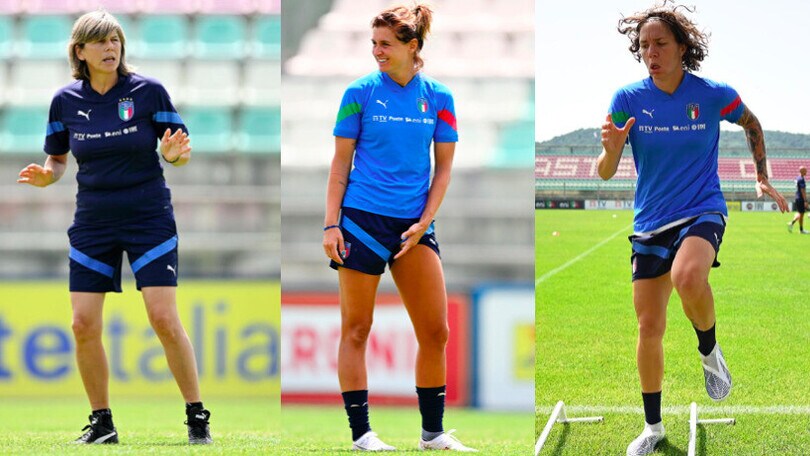 Italia femminile, sorrisi e grande concentrazione in allenamento