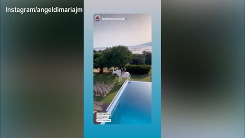 La Juve attende Di Maria...lui intanto prova un elefante e si allena