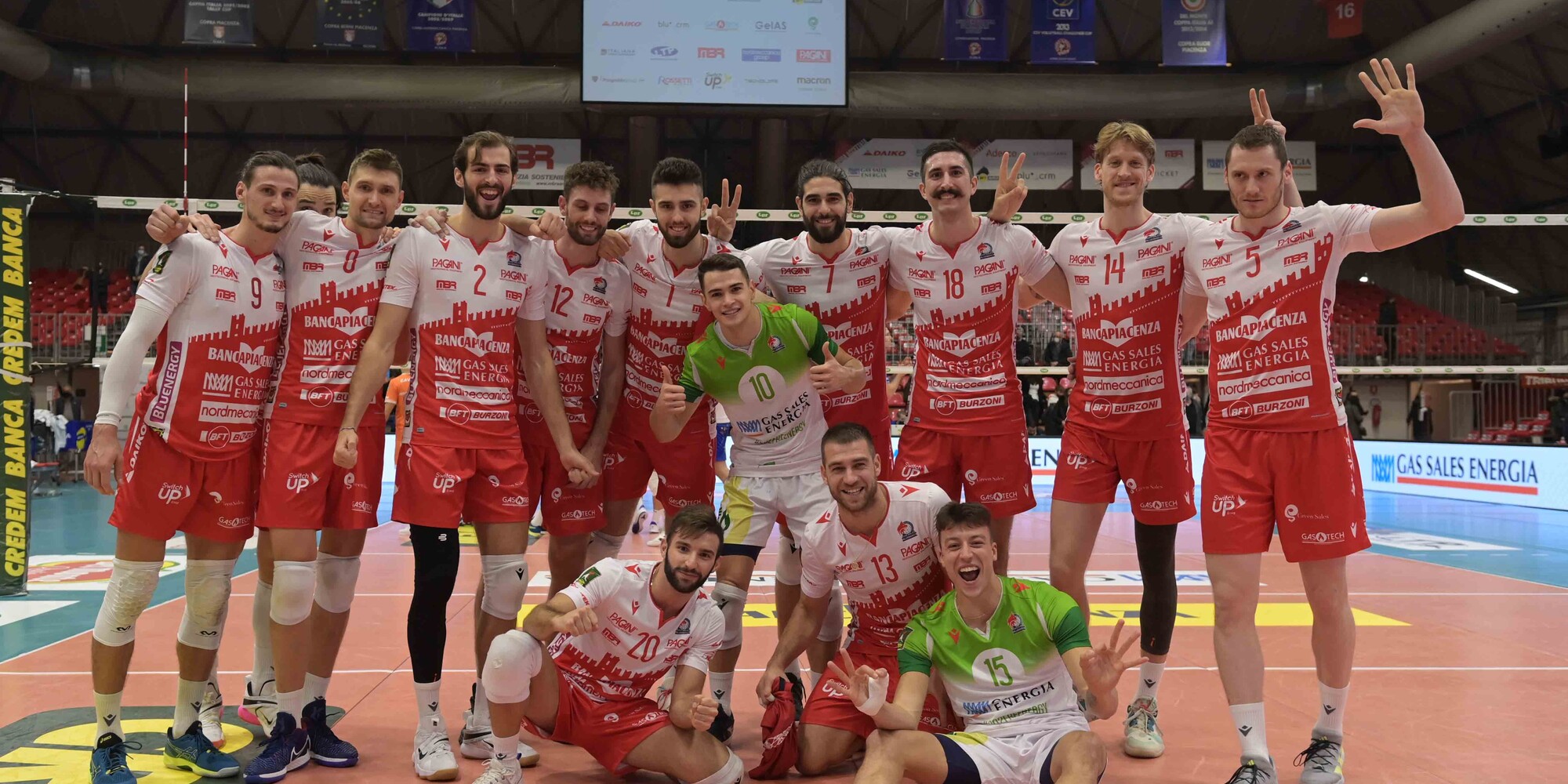 Piacenza giocherà la Cev Cup