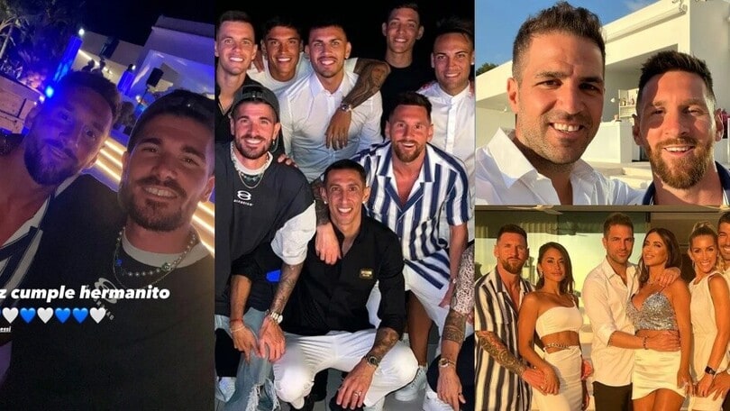 Messi, che festa a Ibiza: ci sono anche Di Maria e Molina