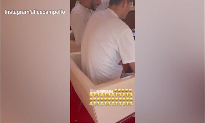 Alice si vendica su Morata: ecco lo scherzo