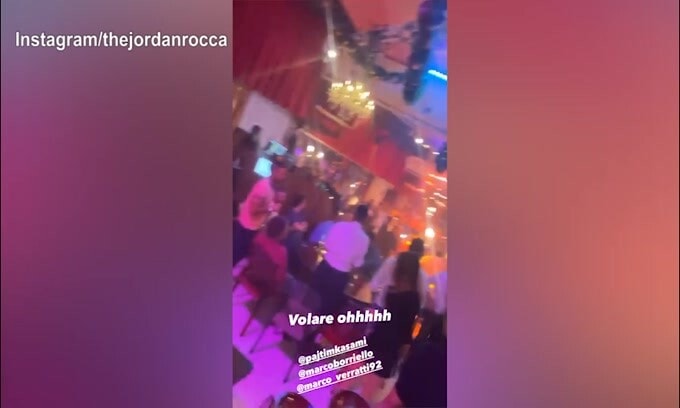 Borriello e Verratti fanno festa sulle note di "Volare"