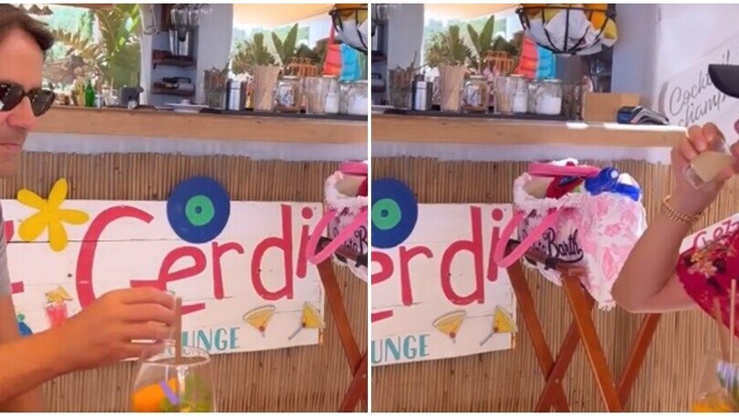 Relax in vacanza per Simone Inzaghi: shot e cocktail con Gaia Lucariello
