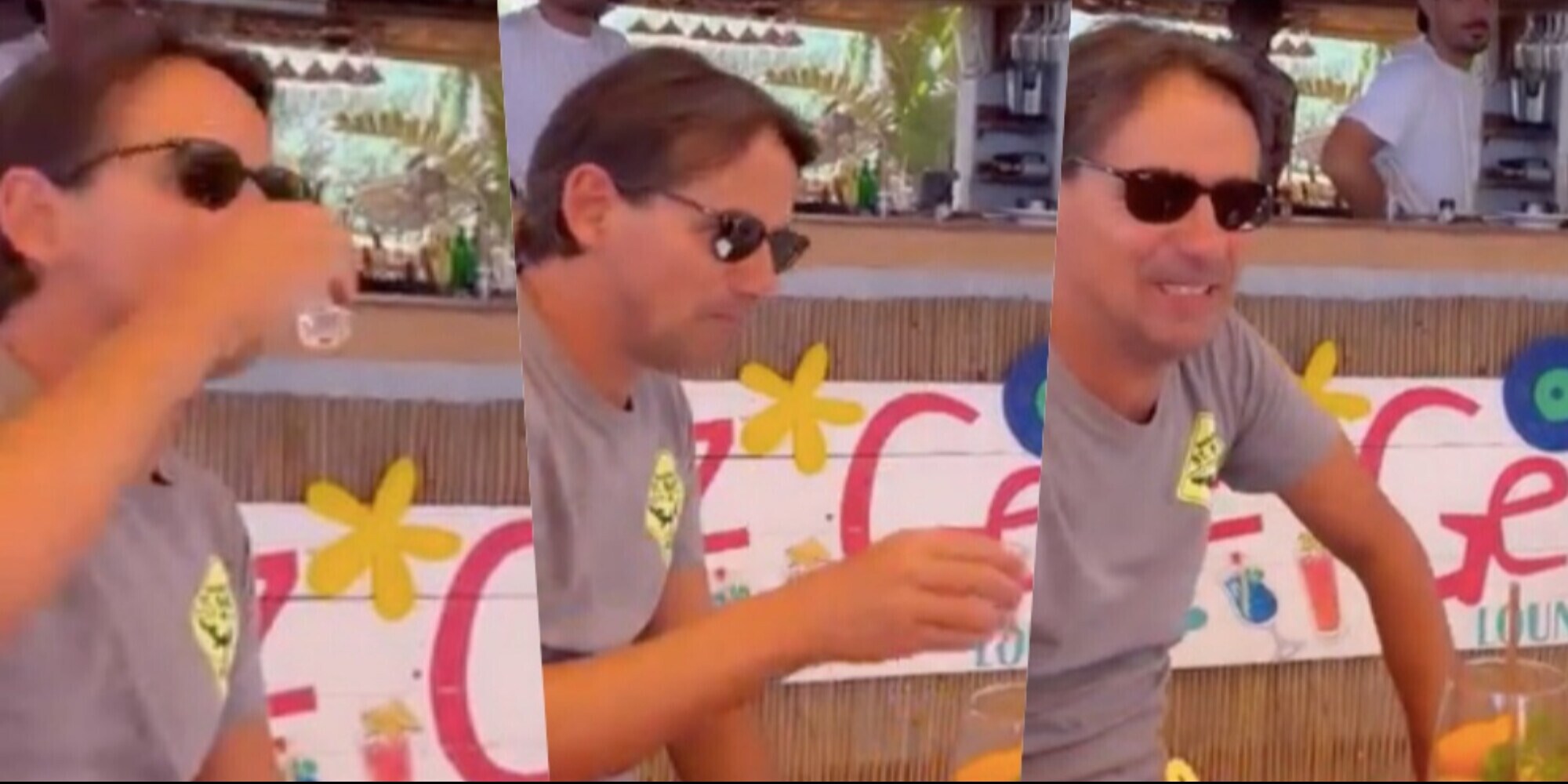 Inzaghi va di shot: cin cin "rischioso" con Gaia Lucariello