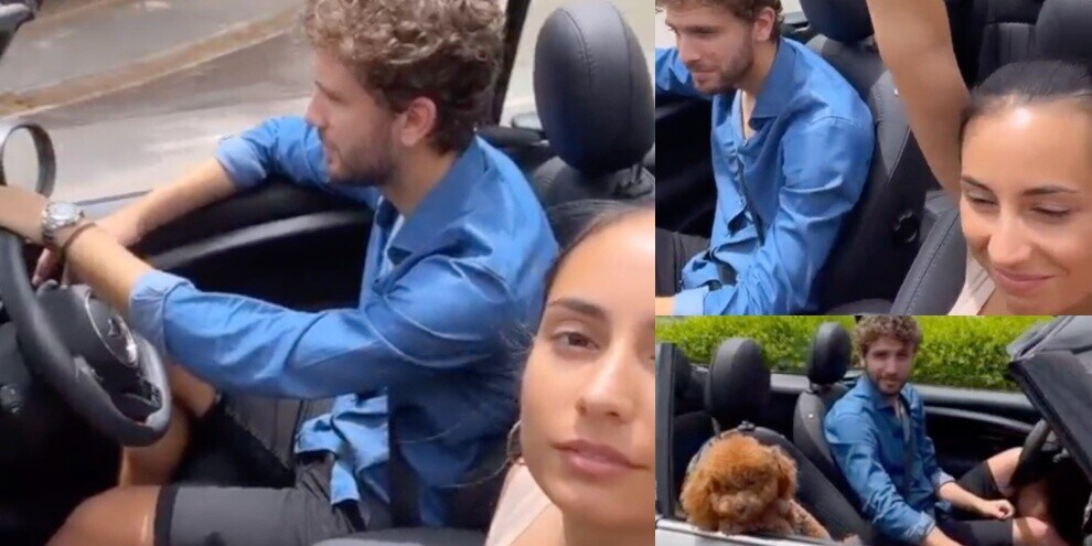 Locatelli e Thessa, neo sposi in Mini Cabrio per un'estate en plein air