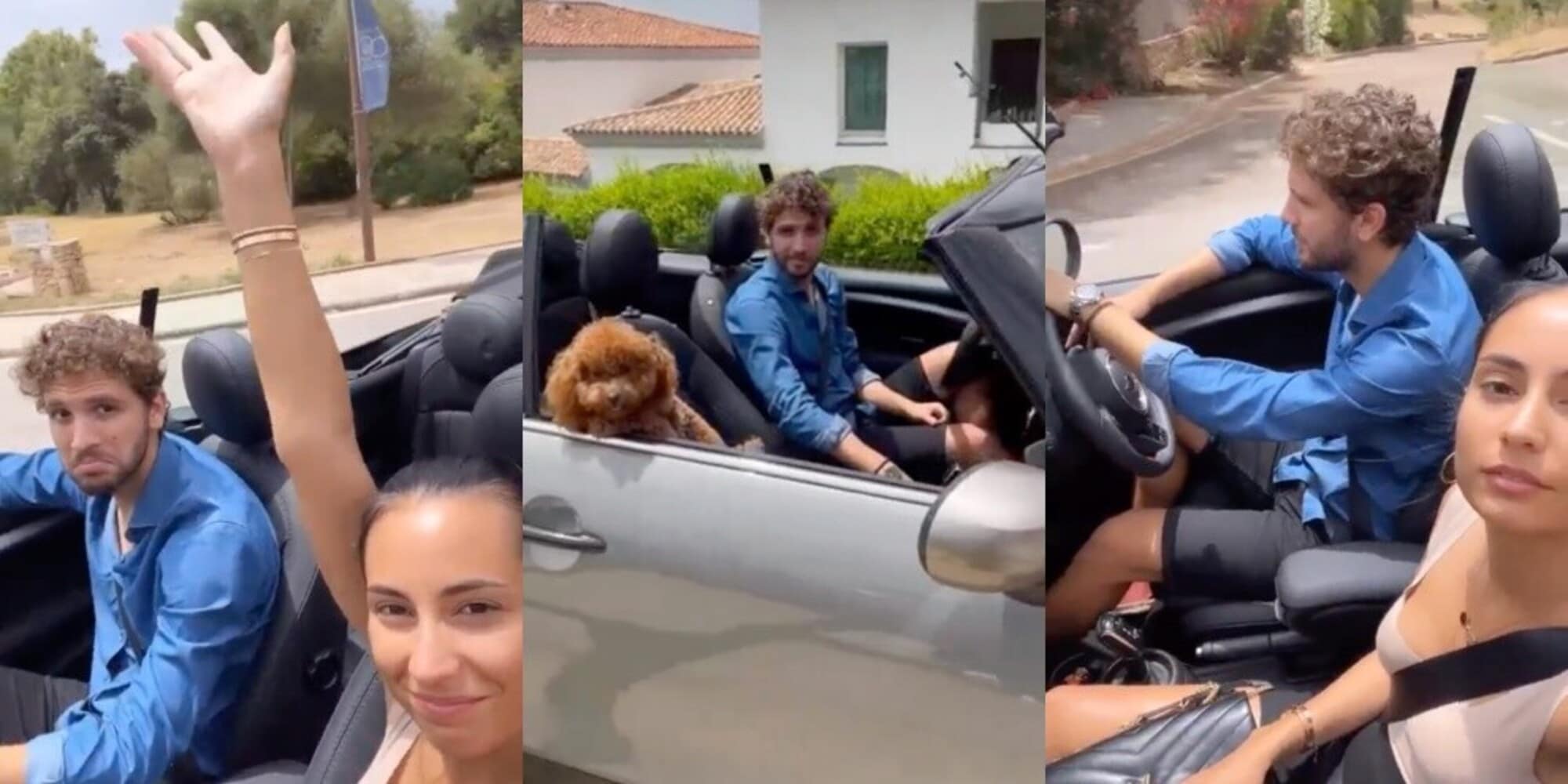 Juventus, Locatelli e Thessa sfrecciano in Mini da marito e moglie
