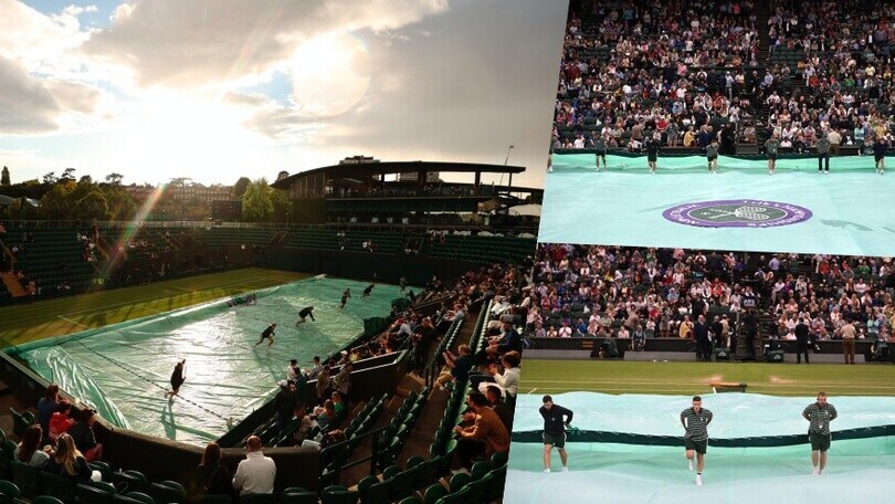 Wimbledon anti-pioggia: in un attimo spunta il maxi telo!