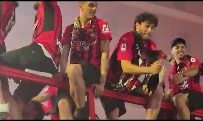 Festa Milan, multati i giocatori