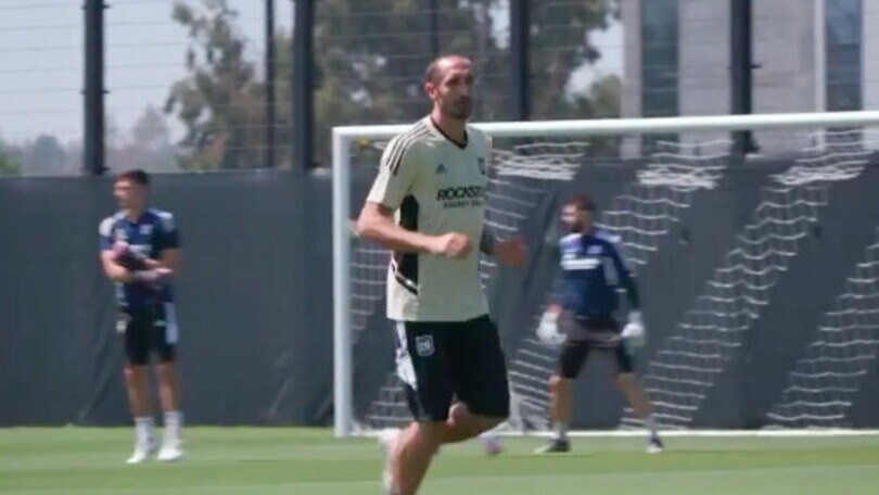 Chiellini, primo allenamento a Los Angeles VIDEO