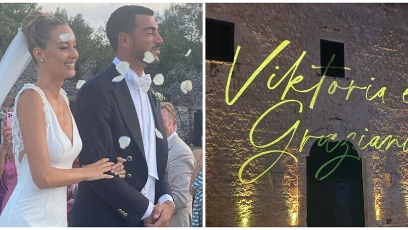 Pellè e Viky Varga sposi ad Ostuni: tanti gli invitati 'vip'