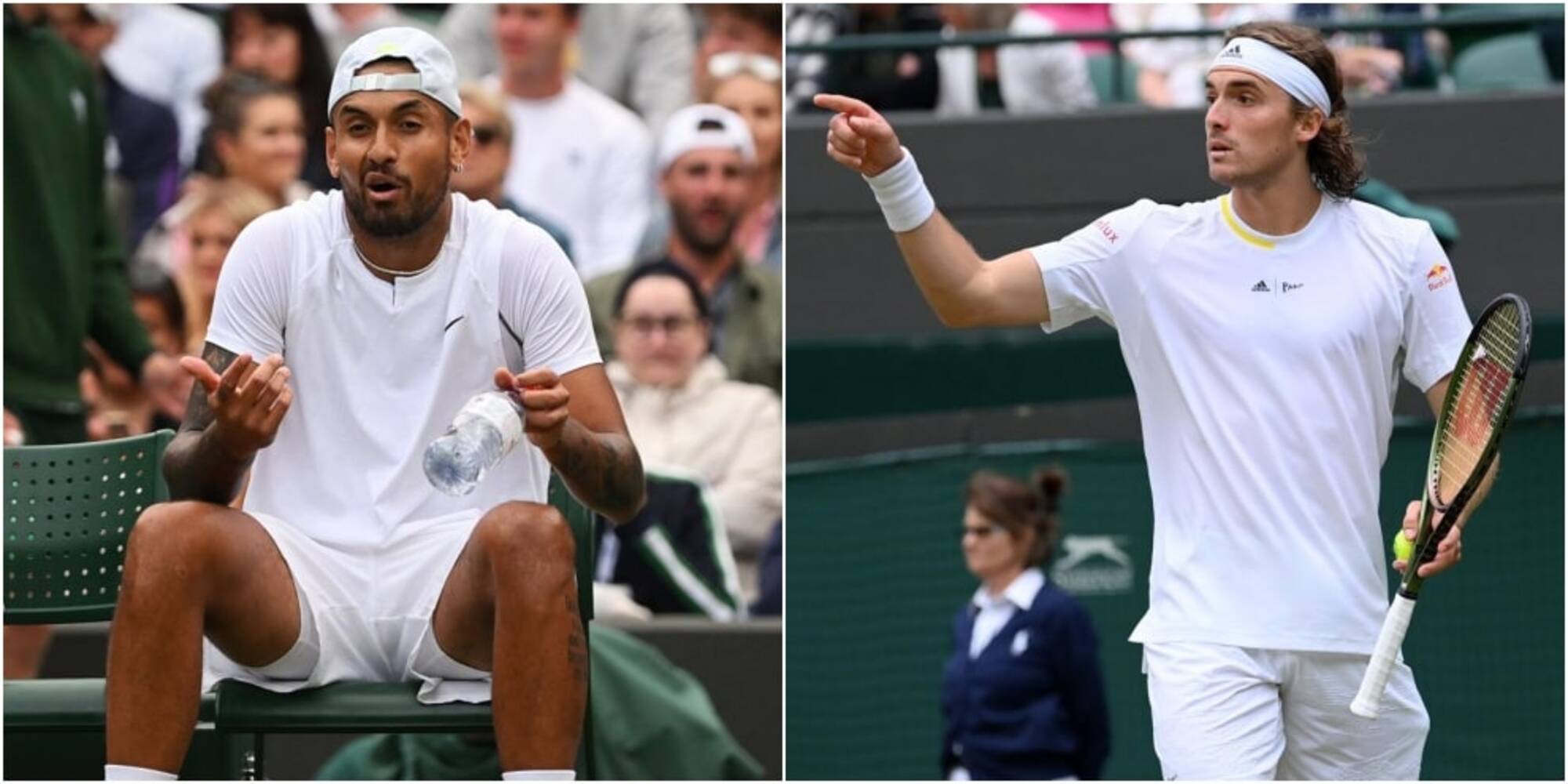 Wimbledon, multa per Kyrgios e Tsitsipas dopo la lite