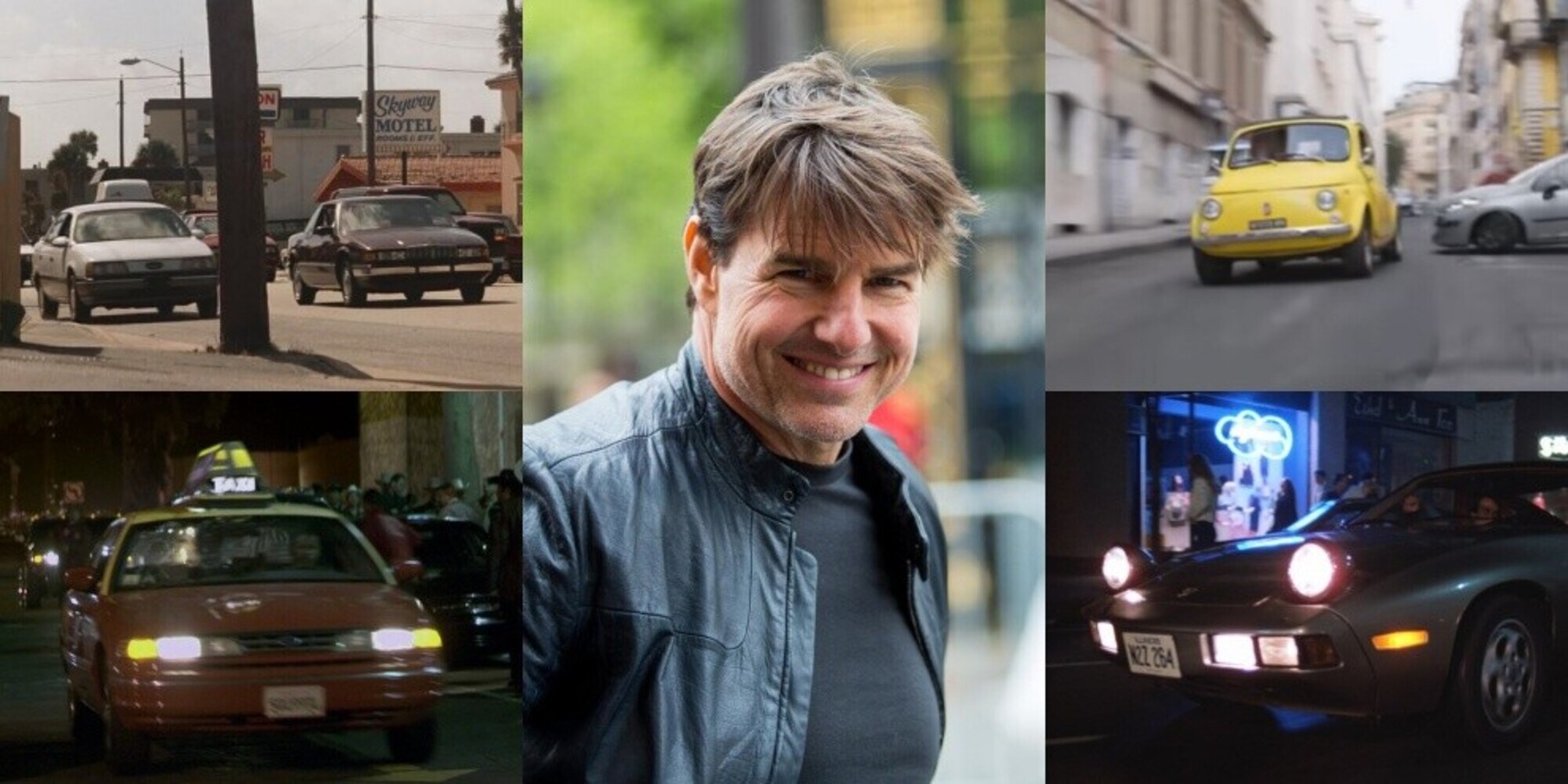 Tom Cruise, le auto dei film di Maverick sfrecciano in stile... Top Gun