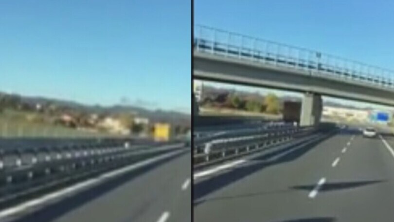 Clamoroso: il camion va contromano a 90 km/h in autostrada!