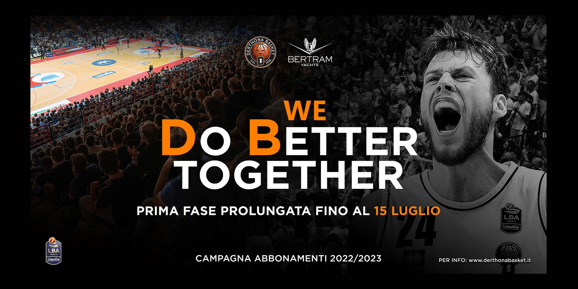 Derthona Basket: ‘We Do Better Together’ fino al 15 luglio