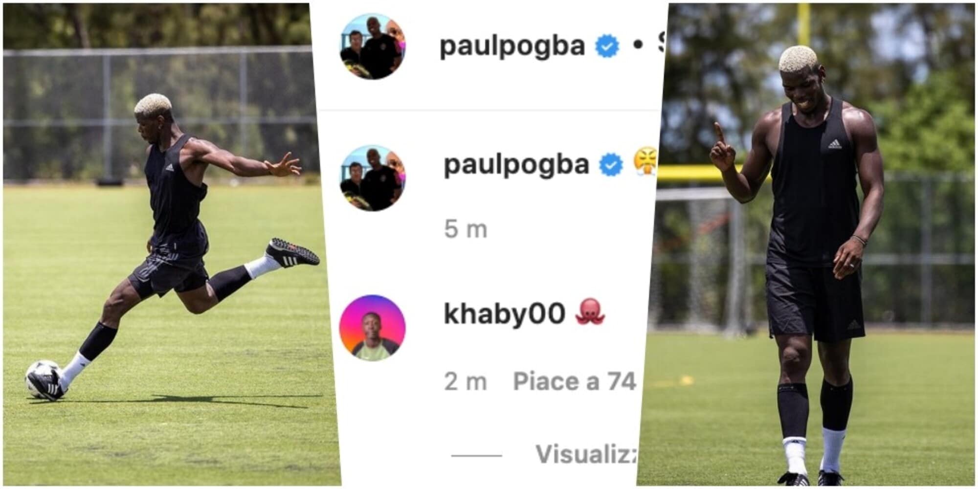 Pogba impaziente: si allena duramente, è pronto per la Juve