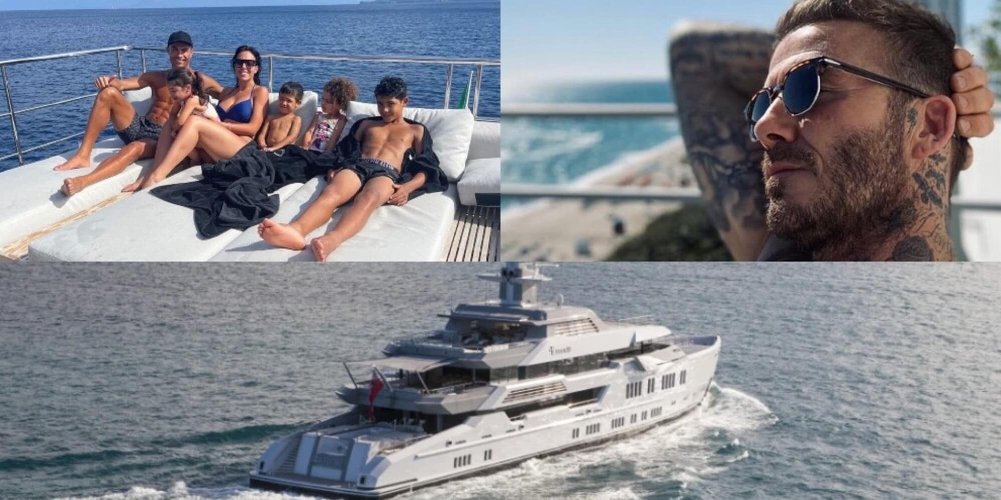 Yacht, lusso ed eccessi: i giganti dei mari di CR7, Beckham e sceicchi