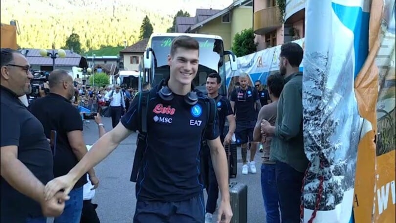 Napoli, la squadra è arrivata a Dimaro-Folgarida
