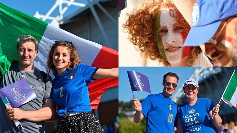 Europei, Italia all'esordio con la Francia: la carica dei tifosi azzurri