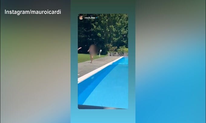 Mauro Icardi lanciato in..acqua