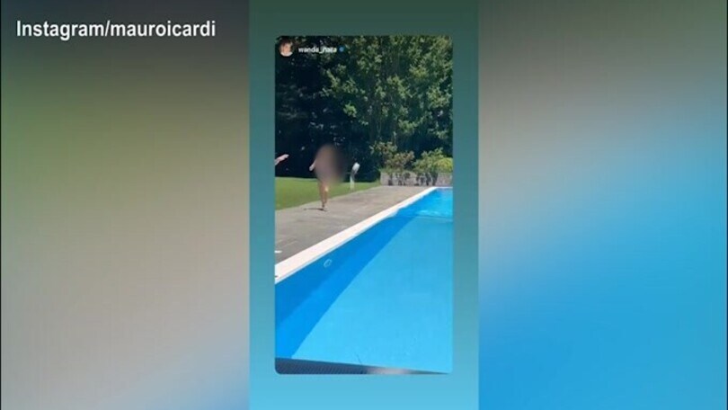Mauro Icardi lanciato in..acqua