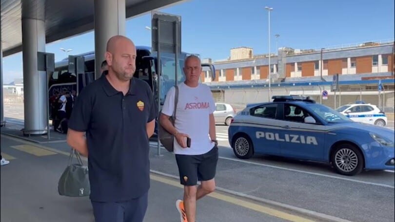 Roma in partenza per il Portogallo