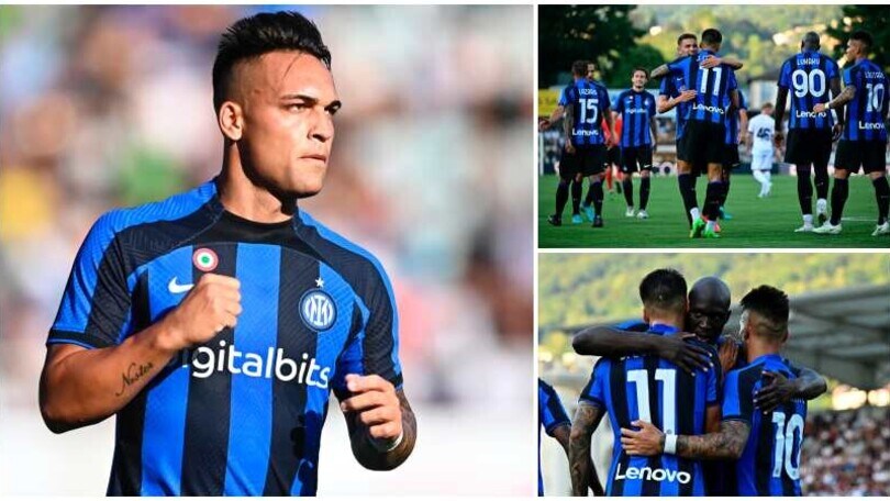 Inter, Lautaro Martinez show all'esordio: doppietta al Lugano